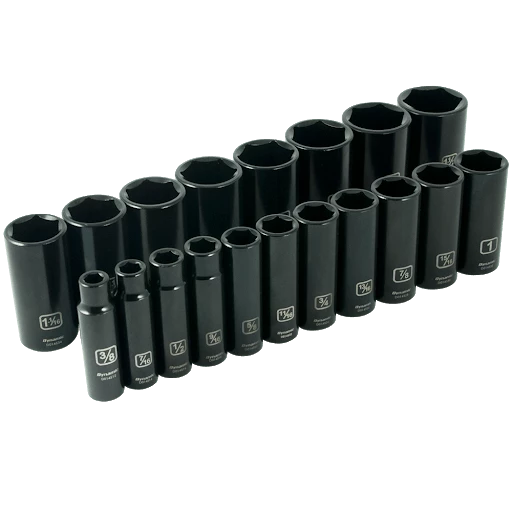 Dynamic DRIVING AND FASTENING ACCESSORIES Gray Tools GT-D018026 - 19pc 1/2" Drive 6 Point Imperial Deep Socket Set 3 Dynamic DRIVING AND FASTENING ACCESSORIES Gray Tools GT-D018026 - 19pc 1/2" Drive 6 Point Imperial Deep Socket Set