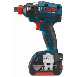 DRIVING AND FASTENING ACCESSORIES Bosch IDH182-01 18V Brushless Socket Ready Impact Driver With 2 Batteries, Charg