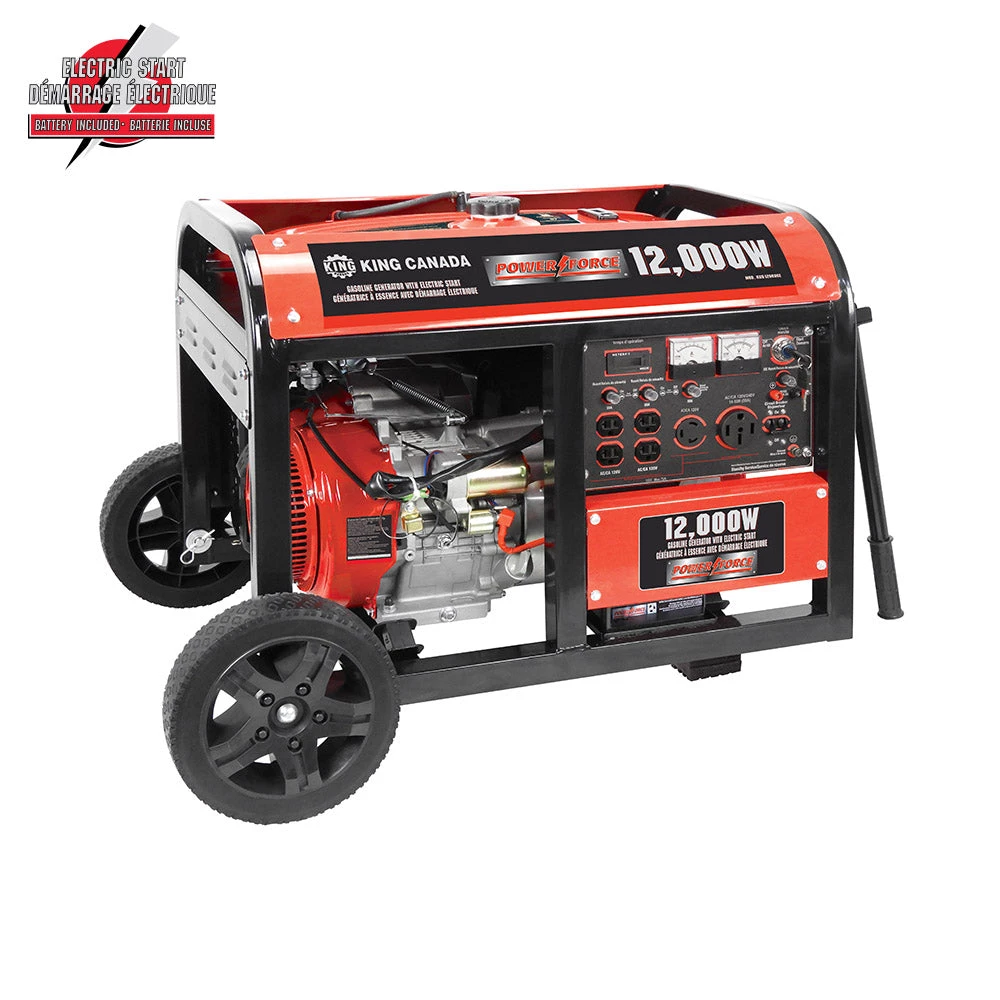 KING CANADA SALE King KCG-12000GE - 12000 Watt Gasoline Generator With Electric Start 3 KING CANADA SALE King KCG-12000GE - 12000 Watt Gasoline Generator With Electric Start