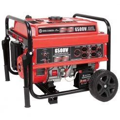 KING CANADA King KCG-6502GE - 6500W GASOLINE GENERATOR WITH ELECTRIC START & WHEEL KIT