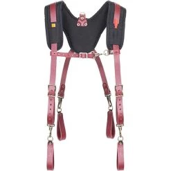 KUNYS TOOL BELTS AND POUCHES Kuny’s 21522 Signature Elite Padded Yoke Leather Suspenders