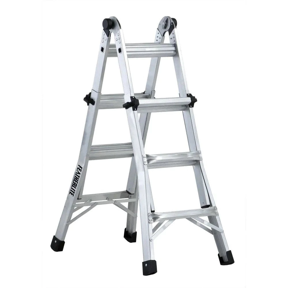 Louisville SALE MULTI L-2098-13 - POSITIONS TELESCOPIC LADDER - TYPE 1A ALUMINUM - 13' 3 Louisville SALE MULTI L-2098-13 - POSITIONS TELESCOPIC LADDER - TYPE 1A ALUMINUM - 13'