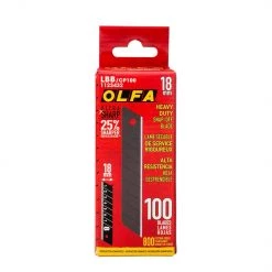 Olfa 100pk 18mm UltraSharp Snap-Off Black Blade