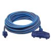 Prime LT630830 Ultra Heavy Duty 50FT Triple Tap Artic Blue All-Weather Ext Cord 1 Prime LT630830 Ultra Heavy Duty 50FT Triple Tap Artic Blue All-Weather Ext Cord