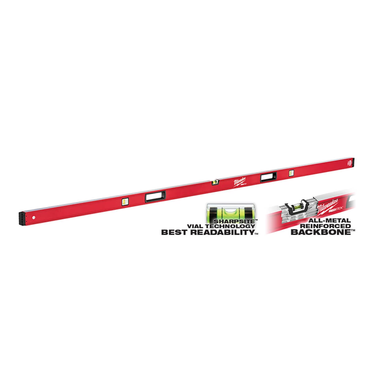 Milwaukee MLBX96 - 96″ REDSTICK™ Box Level WHAT'S NEW 4 Milwaukee MLBX96 - 96″ REDSTICK™ Box Level WHAT'S NEW