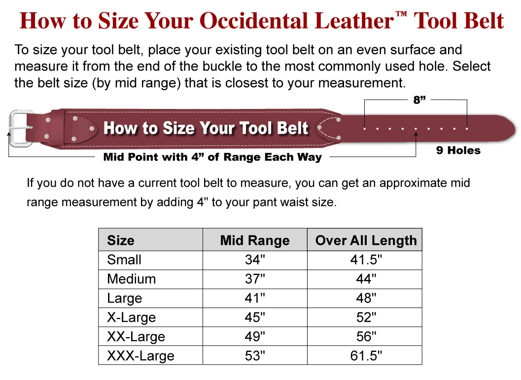 Occidental Leather 5005 Belt Liner With Sheepskin 4 Occidental Leather 5005 Belt Liner With Sheepskin