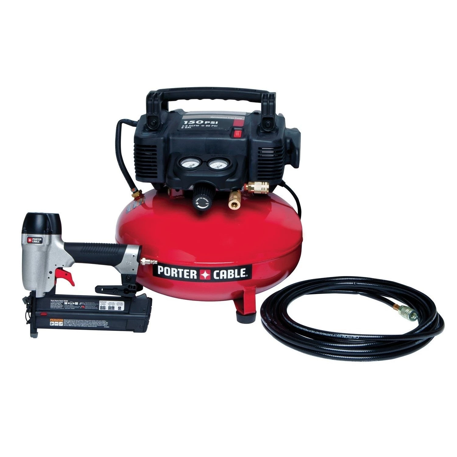 PORTER CABLE POWER TOOLS PORTER-CABLE PCFP12236 Brad Nailer - Compressor Combo Kit 3 PORTER CABLE POWER TOOLS PORTER-CABLE PCFP12236 Brad Nailer - Compressor Combo Kit