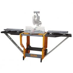 BORA Portamate PM-8000 Portacube STR Miter Saw Work Station, Orange/Black WOODWORKING
