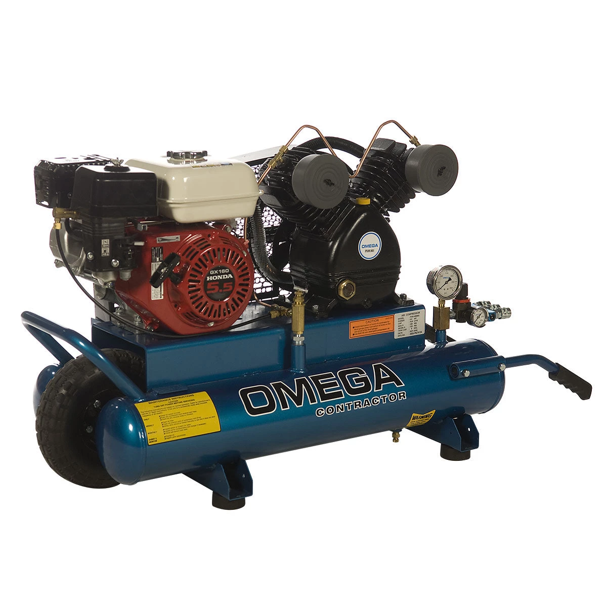 SALE Omega PUK-5508G - 5.5-HP 8-Gallon, 12.5 CFM Gas Wheelbarrow Air Compressor, Honda Engine 3 SALE Omega PUK-5508G - 5.5-HP 8-Gallon, 12.5 CFM Gas Wheelbarrow Air Compressor, Honda Engine