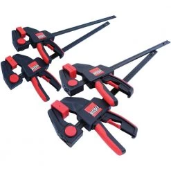 Bessey RES01 - Trigger Clamp Set, EHK Series (2 - 12" And 2 - 6")