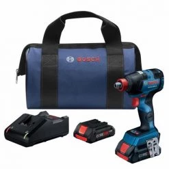 BOSCH GDX18V 1800CB25 - 18V EC Brushless Connected-Ready Freak 1/4 In. And 1/2 In. Two-In-One Bit/Socket Impact Driver Kit DRIVING AND FASTENING ACCESSORIES