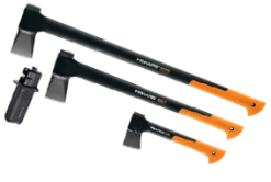 FISKARS "BUSHMAN" 4PC AXE COMBO SET