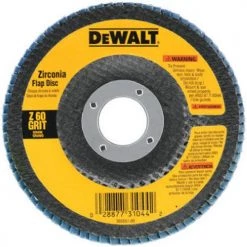 ACCESSORIES DEWALT DW8306 4-1/2-Inch By 7/8-Inch 36 Grit Zirconia Angle Grinder Flap Disc