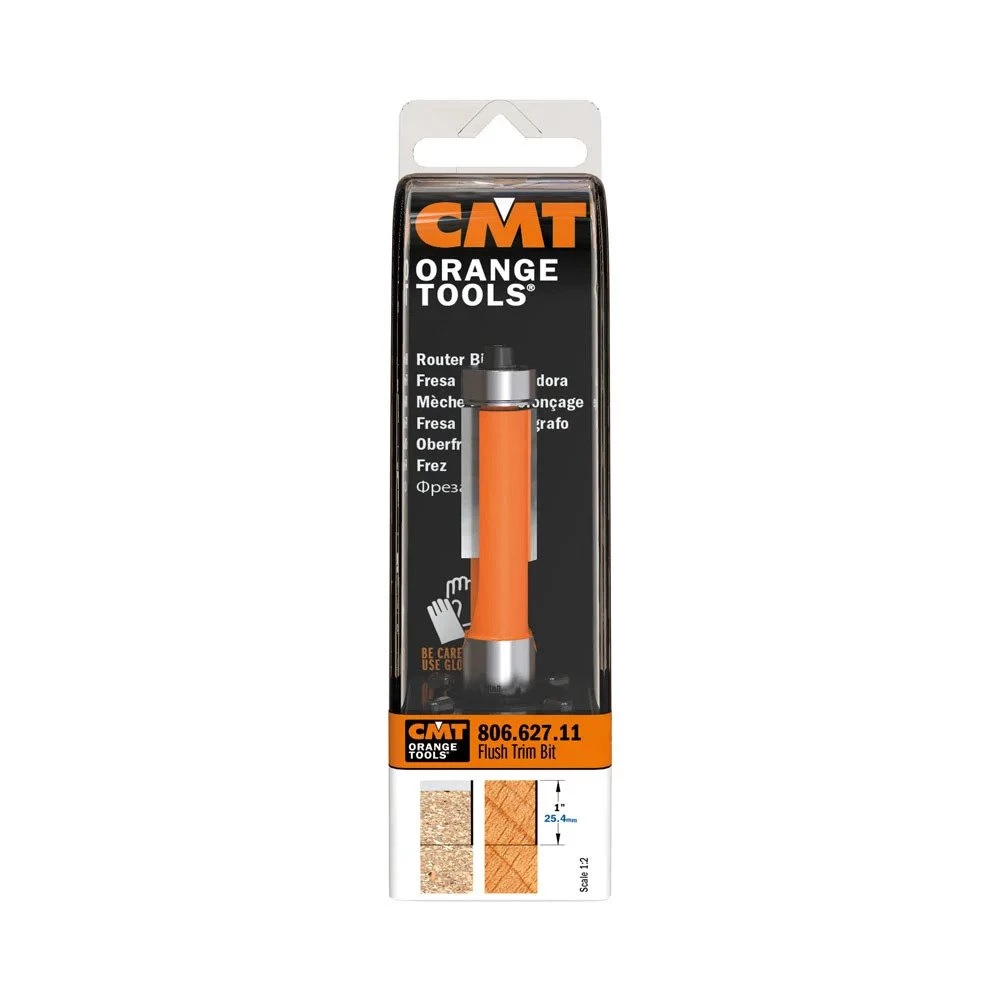 CMT 806.627.11 FLUSH TRIM BIT, 1/2-INCH SHANK, 1-INCH CUTTING LENGTH SALE 3 CMT 806.627.11 FLUSH TRIM BIT, 1/2-INCH SHANK, 1-INCH CUTTING LENGTH SALE
