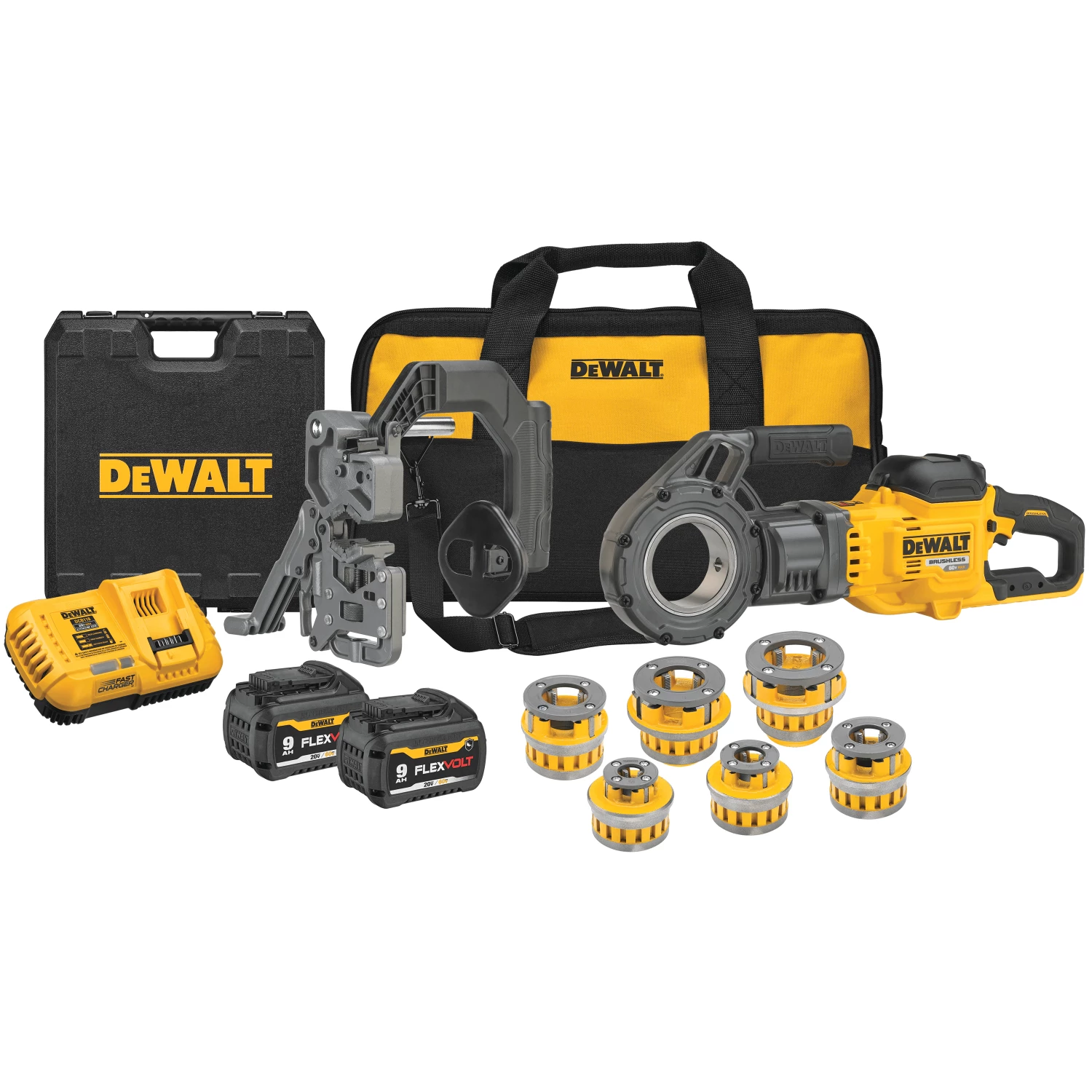 DeWalt DCE700X2K - 60V MAX FLEXVOLT PIPE THREADER KIT W/HEADS 3 DeWalt DCE700X2K - 60V MAX FLEXVOLT PIPE THREADER KIT W/HEADS