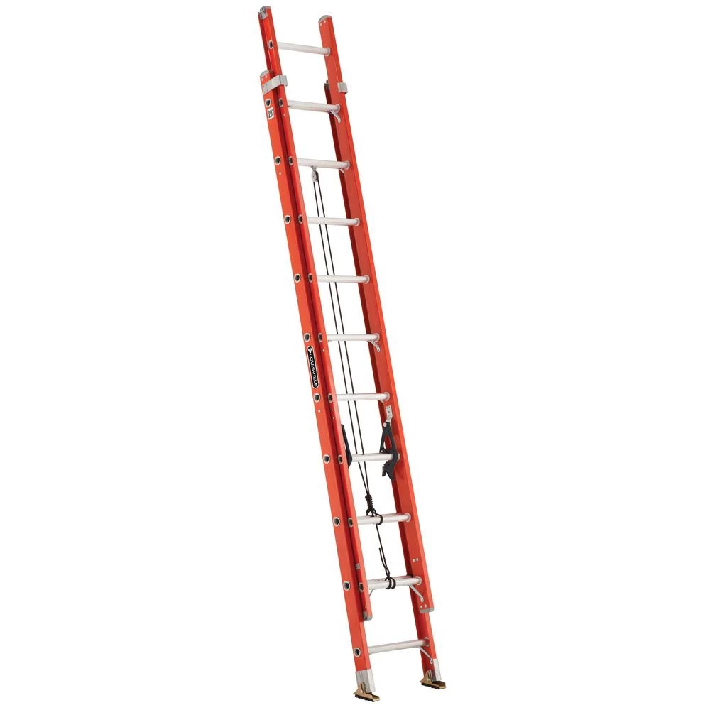 FEATHERLITE LOUISVILLE LADDER 20-FOOT FIBERGLASS EXTENSION LADDER, TYPE IA, 300-POUND LOAD CAPACITY, FE3220 WHAT'S NEW 3 FEATHERLITE LOUISVILLE LADDER 20-FOOT FIBERGLASS EXTENSION LADDER, TYPE IA, 300-POUND LOAD CAPACITY, FE3220 WHAT'S NEW