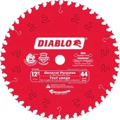 CUTTING ACCESSORIES Freud D1244X Diablo 12-Inch 44 Tooth ATB General Purpose Miter Saw Blade With 1-Inch Arbor