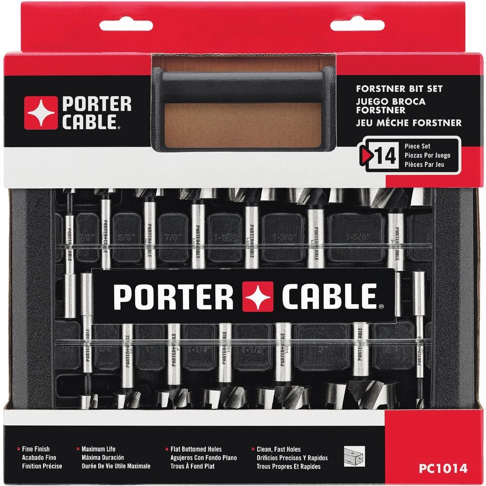 PORTER CABLE PORTER-CABLE PC1014 Forstner Bit Set, 14-Piece 3 PORTER CABLE PORTER-CABLE PC1014 Forstner Bit Set, 14-Piece