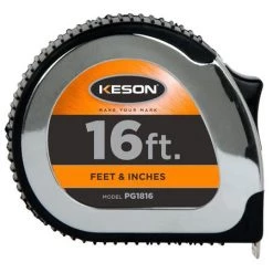 MEASURING HAND TOOLS Keson PG1816 - 16 Ft. Tape Measure, 5/8" Blade
